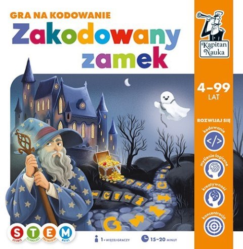 Gra edukacyjna "Zakodowany zamek" dla dzieci 4-10 lat + Nauka podstaw programowania + Gra planszowa na współpracę