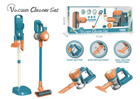 Interaktywny odkurzacz pionowy 3w1 dla dzieci 3+ Zestaw AGD + akcesoria