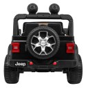 Jeep Wrangler Rubicon na akumulator dla dzieci Czarny + Pilot + Radio MP3 LED + Koła EVA