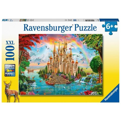 Puzzle XXL 100 Tęczowy zamek