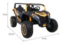 Buggy ATV Racing dla 2 dzieci Złoty + Napęd 4x4 + Pilot + Wolny Start + MP3 LED