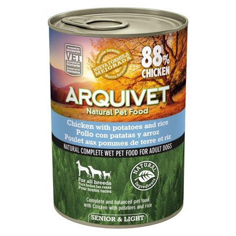 ARQUIVET Mokra karma dla psów SENIOR & LIGHT 400g Arquivet