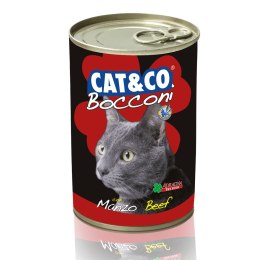 Cat&Co kawałki z wołowiną 400g Cat&Co