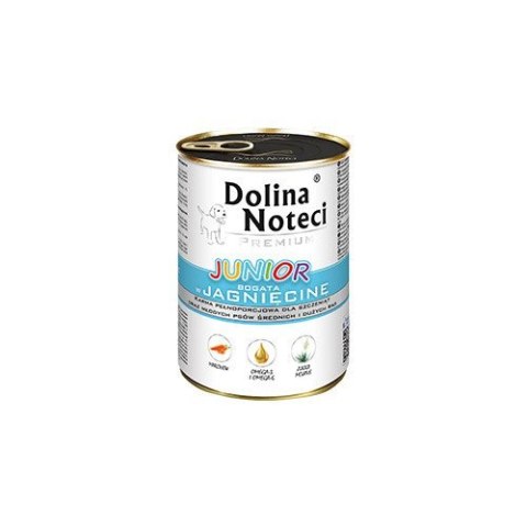 Dolina Noteci Premium Junior bogata w jagnięcinę 400g Dolina Noteci