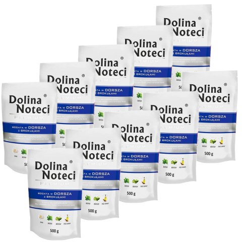 Dolina Noteci Premium bogata w dorsza z brokułami saszetka 10 x 500 g Dolina Noteci