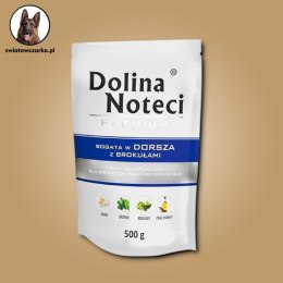 Dolina Noteci Premium bogata w dorsza z brokułami saszetka 500 g Dolina Noteci