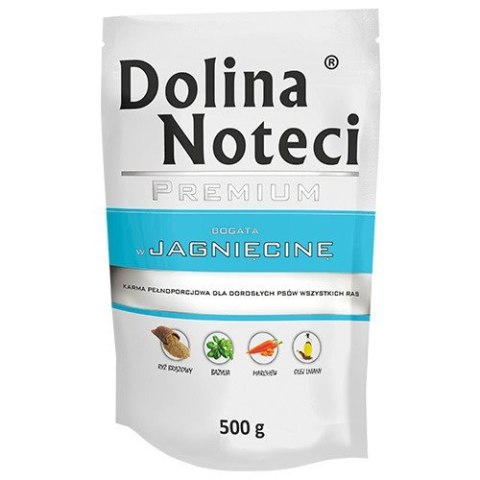 Dolina Noteci Premium bogata w jagnięcinę saszetka 500 g Dolina Noteci