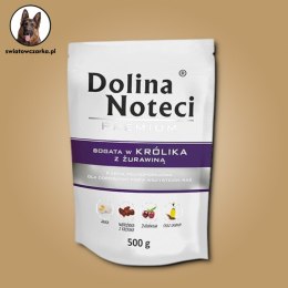 Dolina Noteci Premium bogata w królika z żurawiną saszetka 500 g Dolina Noteci