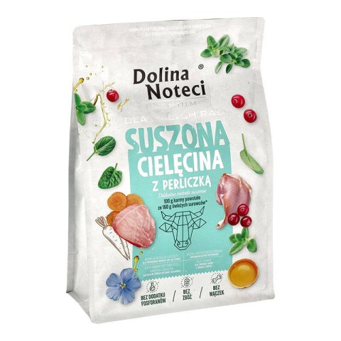 Dolina Noteci Premium karma suszona dla psów ras małych cielęcina i perliczka 3 kg Dolina Noteci