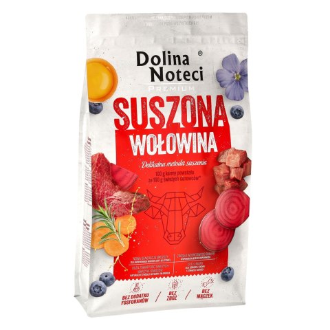 Dolina Noteci Premium karma suszona z wołowiną 9 kg Dolina Noteci