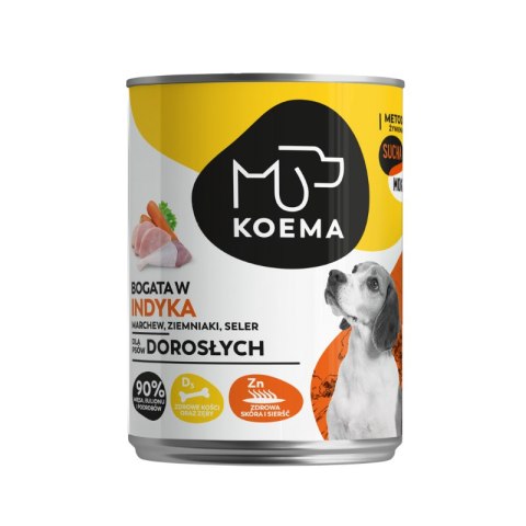 KOEMA karma mokra 90% mięsa, indyk 400 g Koema