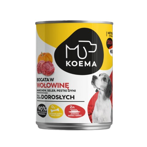 KOEMA karma mokra 90% mięsa, wołowina 400 g Koema