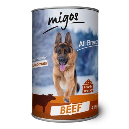 Migos Beef dla psów dorosłych 415G x 24szt Migos