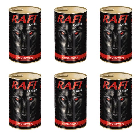 Rafi Classic z wołowiną puszka 6x1240 g Rafi