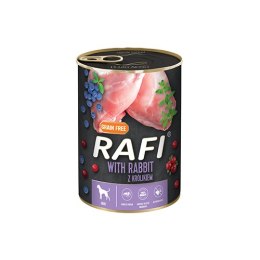 Rafi z królikiem, borówką i żurawiną 24 x 400 g Rafi