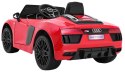 Audi R8 Spyder na akumulator Lakier Czerwony + Pilot + EVA + Wolny Start + Radio MP3 + LED