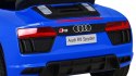 Audi R8 na akumulator dla dzieci Niebieski + Pilot + EVA + Wolny Start + MP3 LED