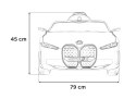 Autko BMW i4 na akumulator dla dzieci Złoty + Wolny Start + EVA + Ekoskóra + Audio LED + Pilot