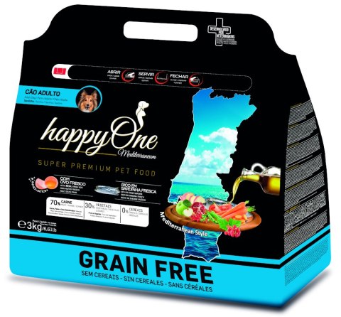 HappyOne Grain-Free Mediterraneum sardynka 3kg HappyOne Meditteraneum