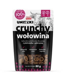 UNISZKI Crunchy wołowina - Pietruszka Pokrzywa 80g Uniszki