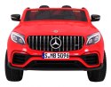 Auto Mercedes GLC 63S dla dzieci Czerwony + Napęd 4x4 + MP4 + LED + Ekoskóra + Wolny Start + EVA