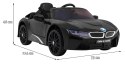 BMW I8 Lift Auto na akumulator Czarny + Pilot + Wolny Start + 3-pkt pasy + MP3 USB + LED