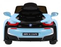 BMW I8 Lift Auto na akumulator Niebieski + Pilot + Wolny Start + 3-pkt pasy + MP3 USB + LED