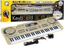 Beżowy Keyboard dla dzieci 5+ Mikrofon + Nagrywanie + USB MP3 - model nr 811