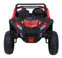 Buggy ATV Strong Racing dla 2 dzieci Czerwony + Silnik bezszczotkowy + Pompowane koła + Audio LED