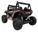 Buggy UTV Terenówka dla dzieci Czarny + Pilot + Bagażnik + Wolny Start + EVA + MP3 LED