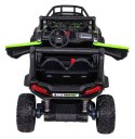 Buggy UTV Terenówka dla dzieci Zielony + Pilot + Bagażnik + Wolny Start + EVA + MP3 LED